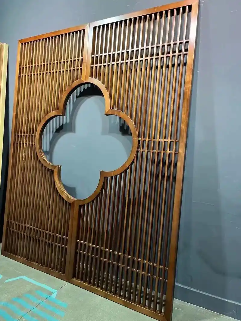 新中式花格定制#现代屏风隔断效果图 #大气的中式装修风格 # - 抖音