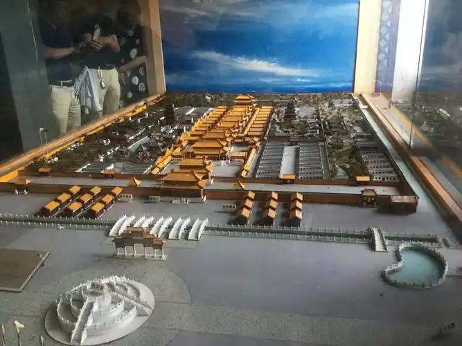 展现了太平天国时天王宫殿的全貌的模型
