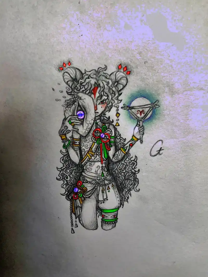 画画 #手绘 #人设 #oc #拍设 #接稿 #克苏鲁   - 抖音