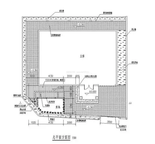 大型鱼塘设计图大全