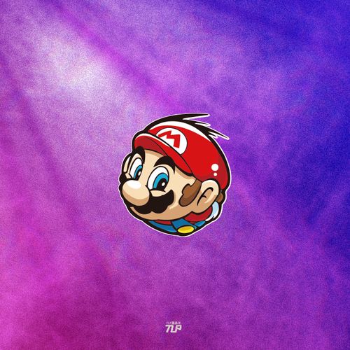 tlp反光车贴 超级马里奥翻滚头像防水无痕胶贴笔记本行李箱贴纸