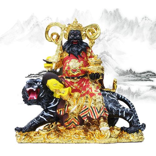武财神神像赵公明财神像家用供奉财神爷爷黑虎赵玄坛五路财神佛像 16