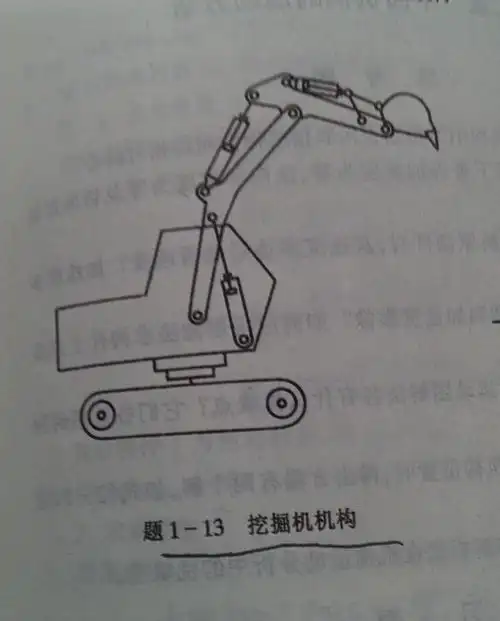求挖掘机机构运动简图