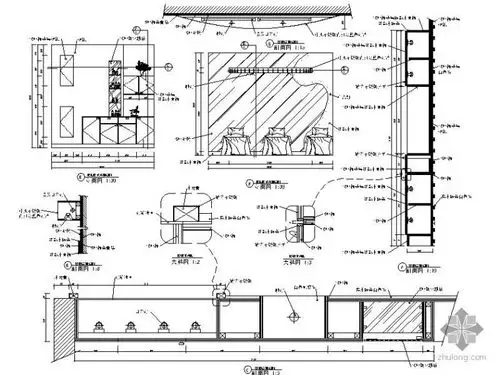 分享美容院立面图cad资料下载