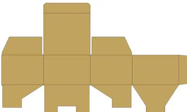 纸盒展开图片
