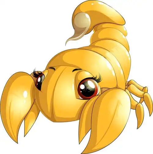 用蝎子和黄道带符号矢量着色书页