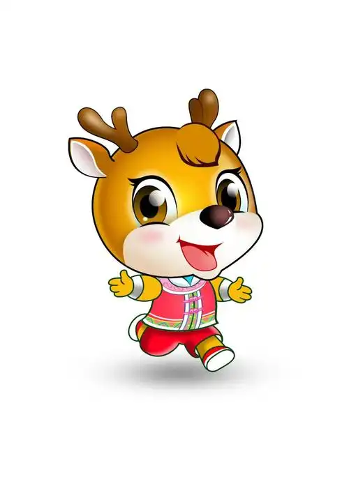 赵长安)三,大会吉祥物山水福禄地 时尚运动城(作者:曹博仕)绿色鹿寨