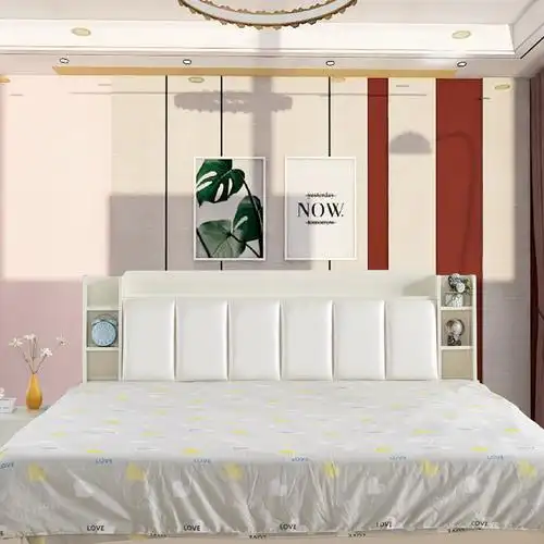 床头板软包多功能储物简约软包靠背1.5米1.