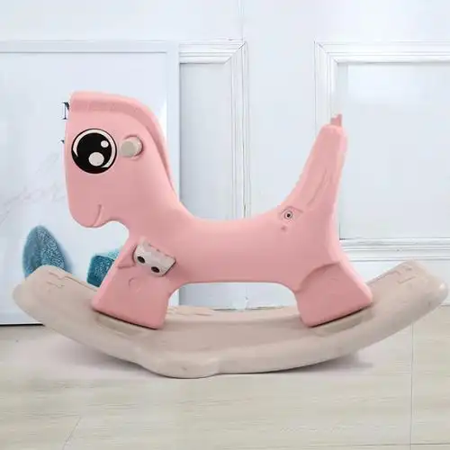 儿童摇马摇椅两用多功能带音乐小推车婴儿塑料玩具宝宝木马摇摇马