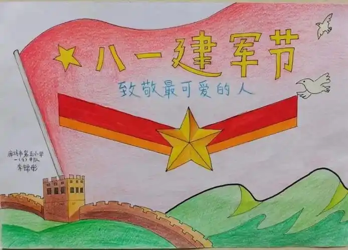 建军节绘画教案