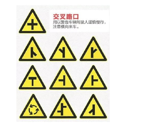 (一)图解交通警告标志解析