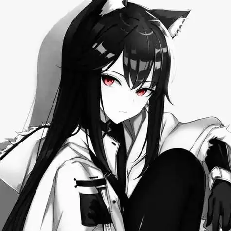 漫画女生头像霸气超拽黑白