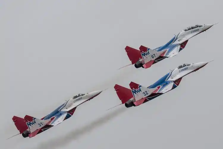 米格29战斗机雨燕飞行表演队珠海航展资料图