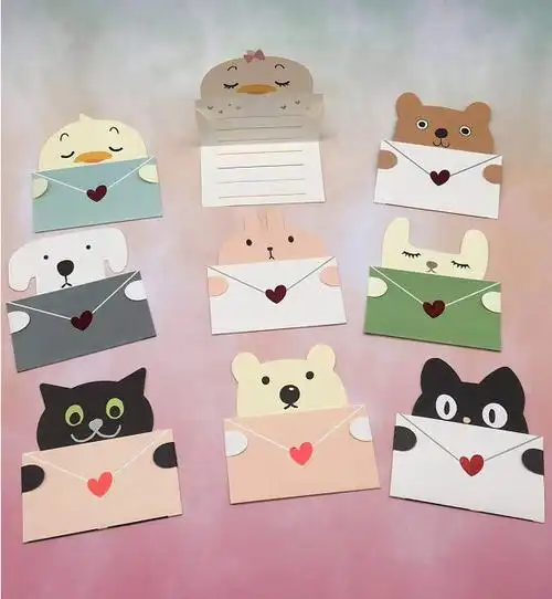 创意动物立体贺卡生日教师节贺卡卡片 感恩节贺卡节日通用贺卡片