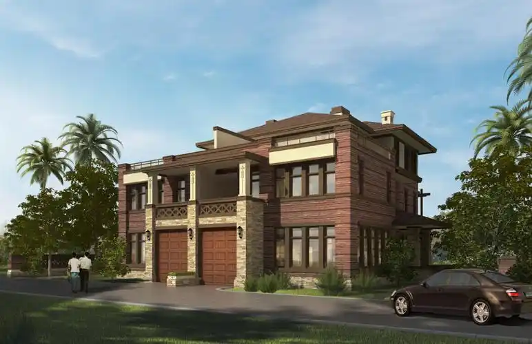 大型纯欧式风格独栋别墅效果图