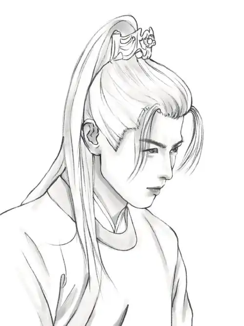 卿卿日常|白敬亭速写线稿