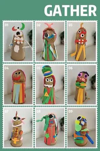 【创建四型幼儿园】薛四幼美术活动《土豆小怪兽》