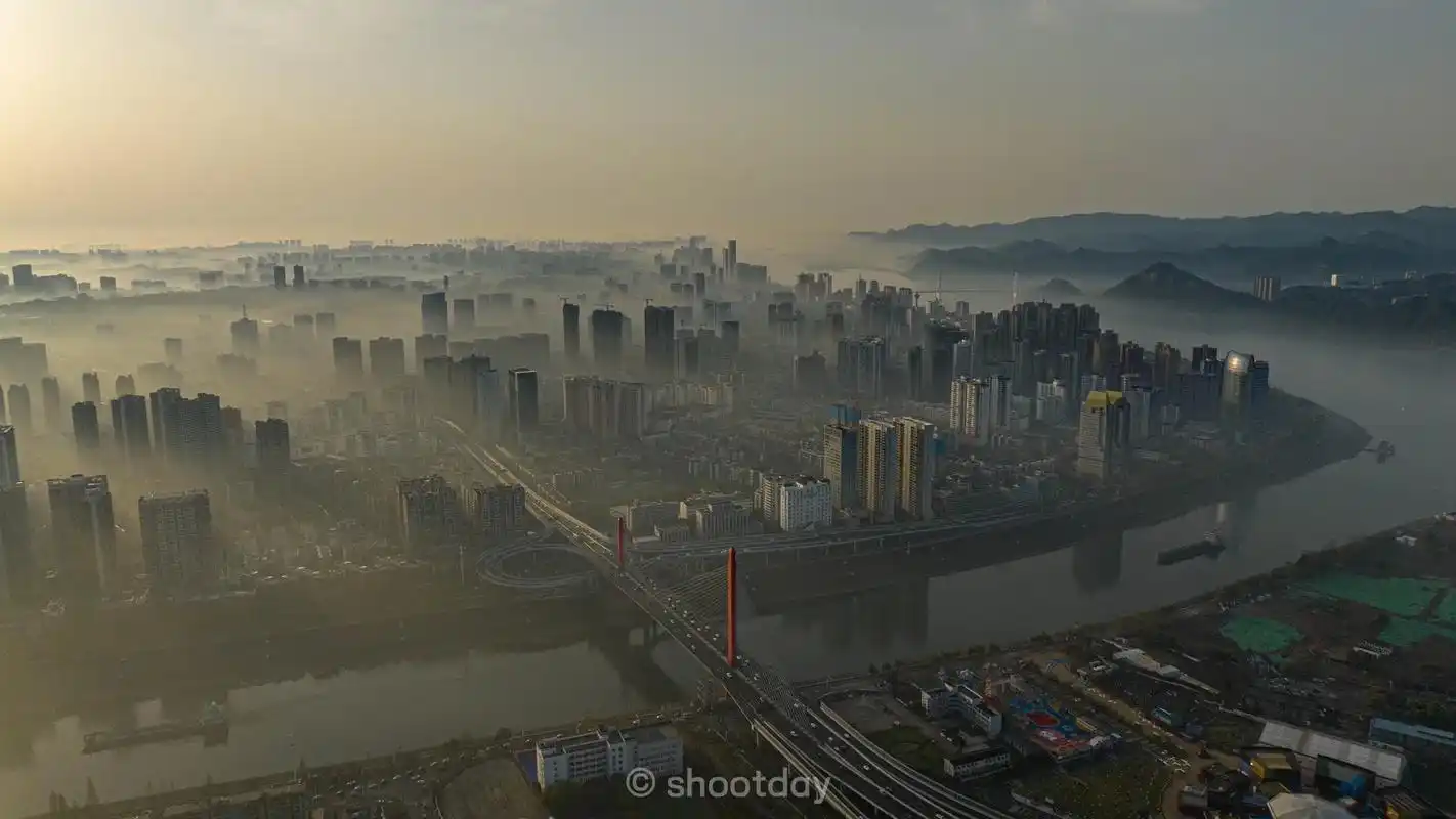 早起看看这座来电的城#宜昌城市形象爆款视频 #航拍城市风景 - 抖音