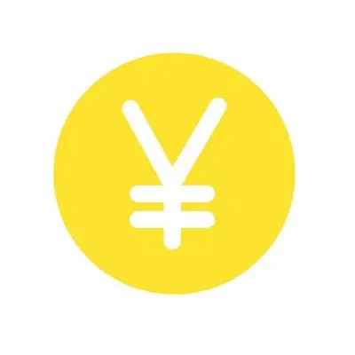 简约金色人民币符号素材数字符号ui矢量小人图标素材蓝色简约标识牌