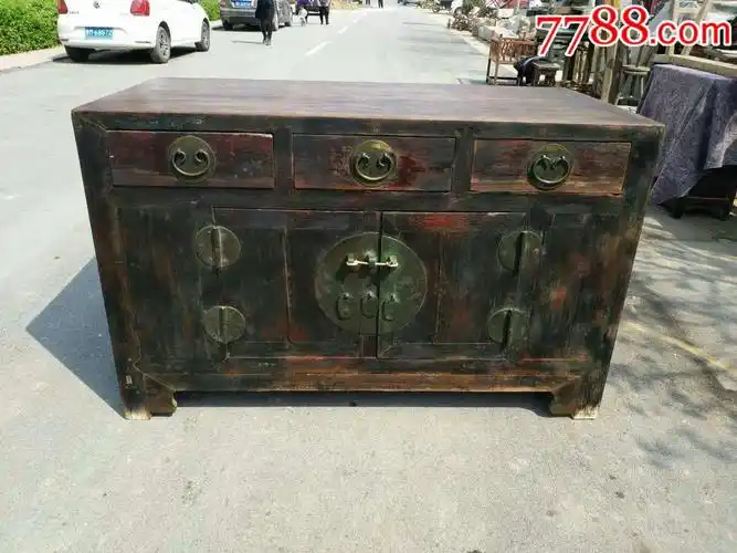 清代榉木佛柜供桌供案大柜子