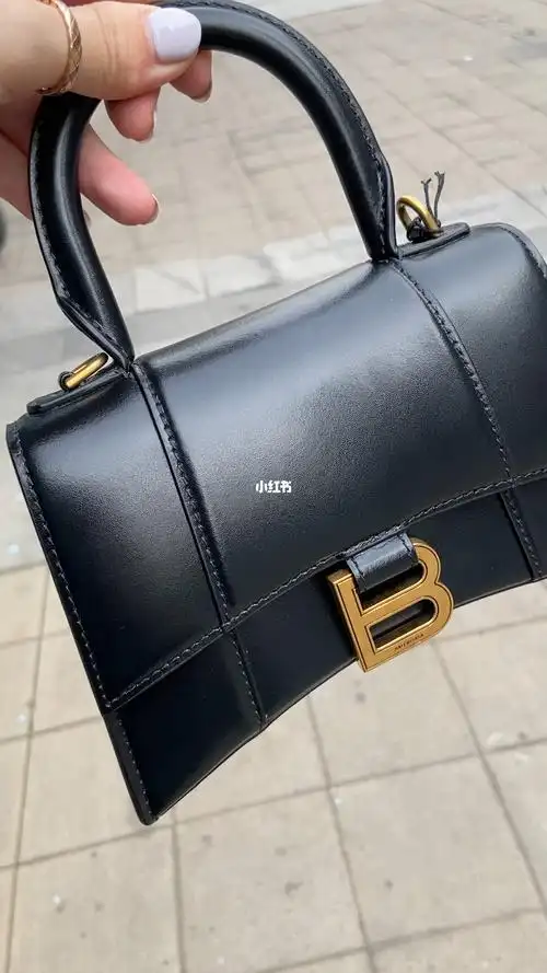 巴黎世家黑金xs沙漏包