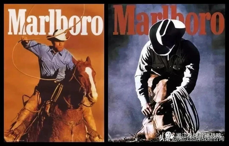 万宝路香烟广告 : 辽阔的远山草原或戈壁荒漠,一位目光深沉,皮肤粗糙