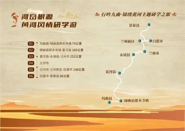 甘肃研学旅行主题线路课程集锦展示之十一:河岳根源·黄河风情研学游
