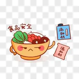 卡通严守食品安全底线艺术字pngpsd卡通手绘消防员演示爬梯素材pngpsd
