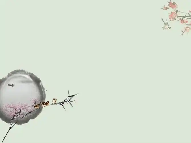 清新淡雅ppt背景图片四无水印2