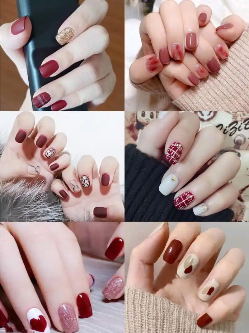 48款秋冬新年显白红色美甲|总有一款你喜欢 ～ 942021年来啦,肯定