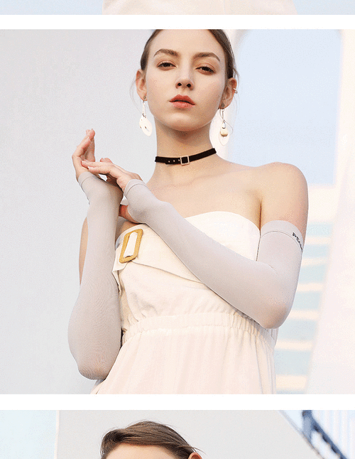 匹克冰袖防晒袖冰丝袖套男女夏季骑车户外开车骑行运动护臂袖套冰袖长