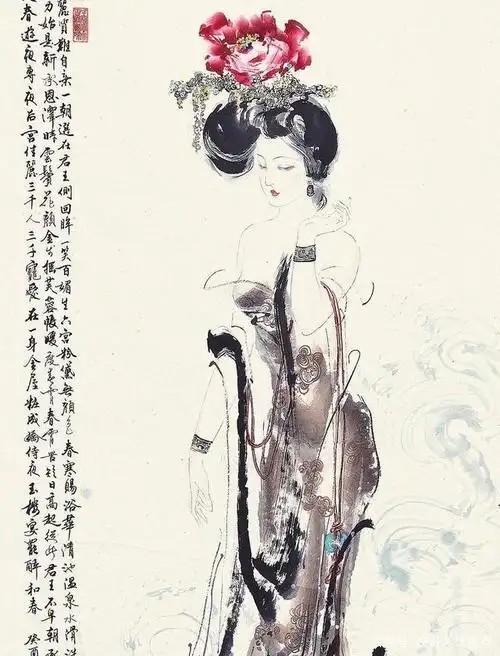 1991年杨贵妃画幅