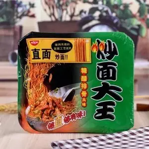 日清 炒面大王 糖醋排骨风味炒面109g*12碗整箱装 速食方便面拌面