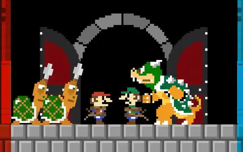 像素马里奥与路易吉挑战库霸王监狱