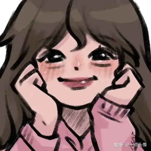 手绘女头|小众手绘女生头像 - 知乎