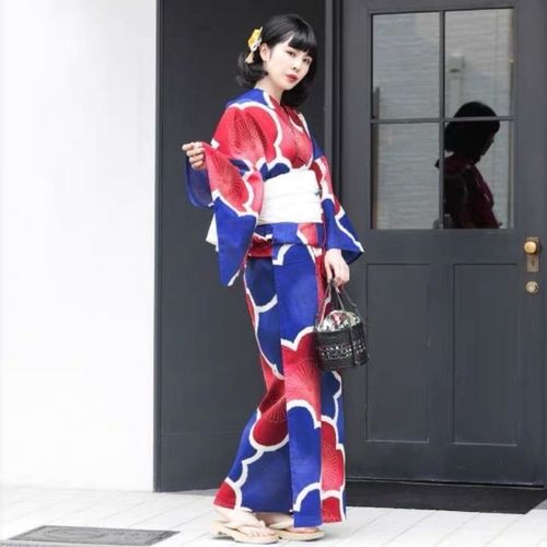 日本和服女改良便穿版传统和服正装和服 腰带基础四件套写真套装