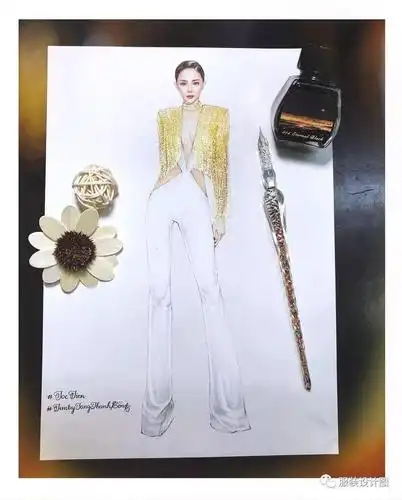 手绘婚纱礼服设计效果图120张