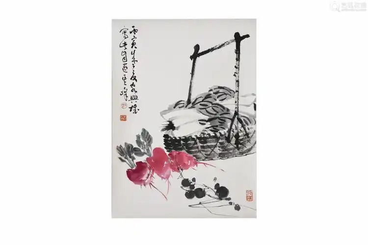 孙其峰蔬果图立轴