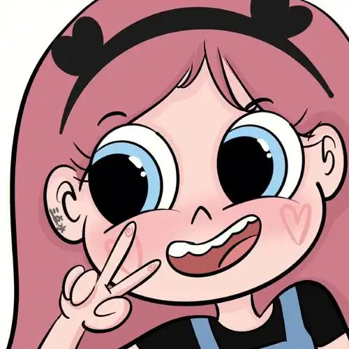 星蝶公主情侣头像好可爱