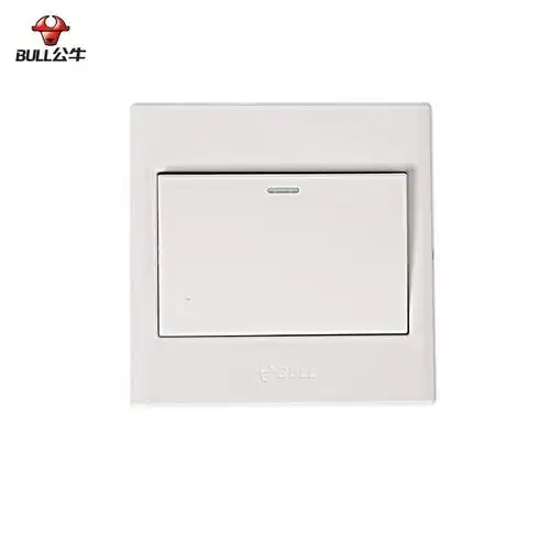 公牛开关面板 一开多控 86型电源墙壁单开开关 白色g06k134y【行情