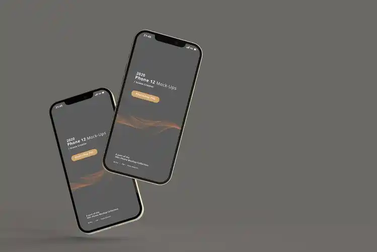 100款全新苹果iphone12智能手机屏幕演示psd样机模板素材100smart