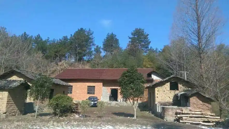 红砖红瓦大操场,当年在此接新娘.而今儿女都长大,更念父母恩情长.