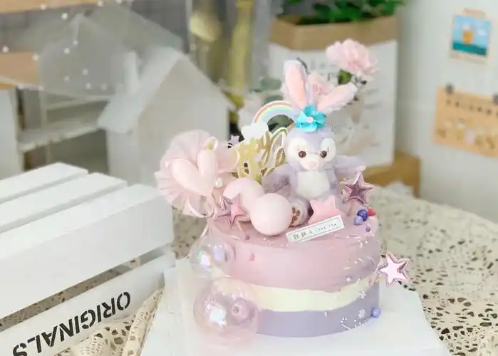 网红兔子星黛露兔生日蛋糕上海深圳广州同城配送新鲜生日蛋糕
