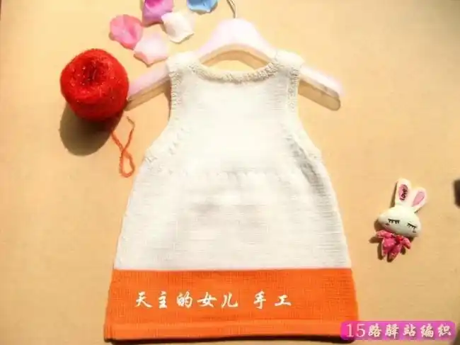 12岁女童双色背心裙编织款式图片图解天主的女儿手工