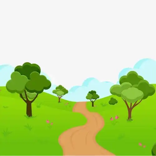 幼儿简笔画山间小路