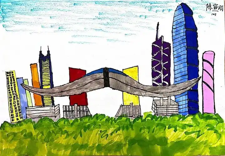 当地标碰上手绘 深港澳台侨青少年用画笔描绘心中的鹏城