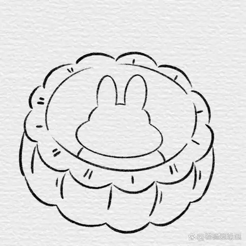月饼简笔画 04月饼简笔画来啦! 中秋佳节必备,简单又可爱!