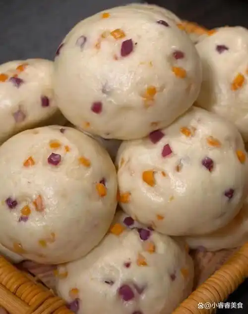 红薯丁馒头,小朋友都喜欢吃