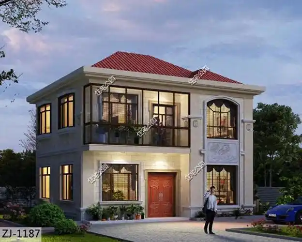 10套农村二层别墅户型占地不大颜值很高来年开春就建这样的