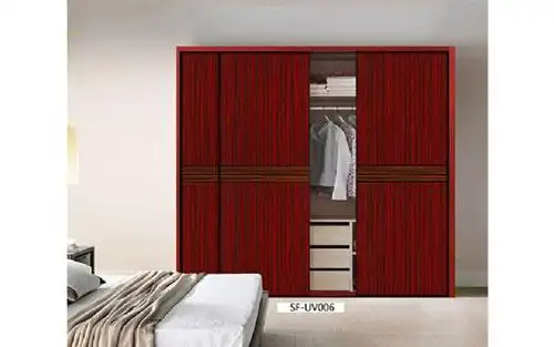 红色衣柜图片